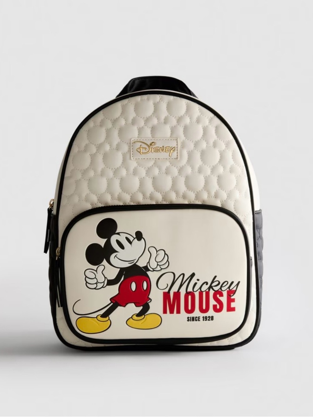 Disney Cream, Black & Red Mickey Mouse Graphic Backpack